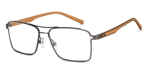 Gunmetal Rectangle Full Rim Unisex Eyeglasses by Lenskart Air-150170