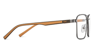 Gunmetal Rectangle Full Rim Unisex Eyeglasses by Lenskart Air-150170