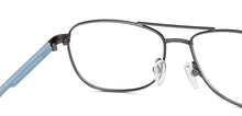 Load image into Gallery viewer, Gunmetal Aviator Full Rim Unisex Eyeglasses by Lenskart Air Online-149747