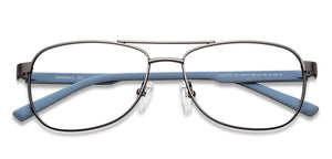 Gunmetal Aviator Full Rim Unisex Eyeglasses by Lenskart Air Online-149747