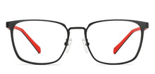 Load image into Gallery viewer, Black Wayfarer Full Rim Unisex Eyeglasses by Lenskart Air-147223