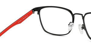 Black Wayfarer Full Rim Unisex Eyeglasses by Lenskart Air-147223