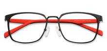 Load image into Gallery viewer, Black Wayfarer Full Rim Unisex Eyeglasses by Lenskart Air-147223
