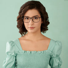 Load image into Gallery viewer, Grey Rectangle Full Rim Unisex Eyeglasses by Lenskart Air-146832