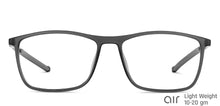 Load image into Gallery viewer, Grey Rectangle Full Rim Unisex Eyeglasses by Lenskart Air-146832