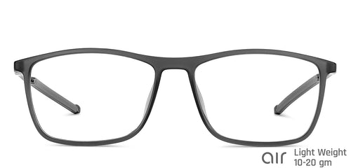 Grey Rectangle Full Rim Unisex Eyeglasses by Lenskart Air-146832
