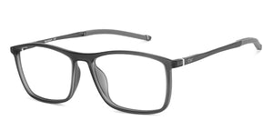 Grey Rectangle Full Rim Unisex Eyeglasses by Lenskart Air-146832