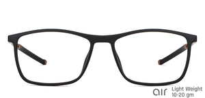 Black Rectangle Full Rim Unisex Eyeglasses by Lenskart Air-148359