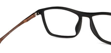 Load image into Gallery viewer, Black Rectangle Full Rim Unisex Eyeglasses by Lenskart Air-148359