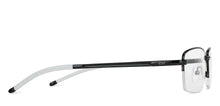Load image into Gallery viewer, Black Rectangle Half Rim Unisex Eyeglasses by Lenskart Air LA-147291
