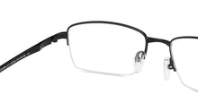 Load image into Gallery viewer, Black Rectangle Half Rim Unisex Eyeglasses by Lenskart Air LA-147291