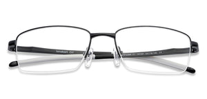 Black Rectangle Half Rim Unisex Eyeglasses by Lenskart Air LA-147291