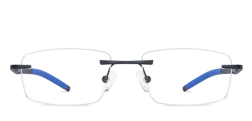 Grey Rectangle Rimless Unisex Eyeglasses by Lenskart Air-146836