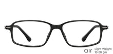 Load image into Gallery viewer, Black Rectangle Full Rim Medium Unisex Eyeglasses by Lenskart Air-146841