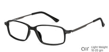 Load image into Gallery viewer, Black Rectangle Full Rim Medium Unisex Eyeglasses by Lenskart Air-146841