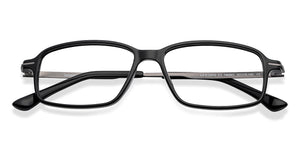 Black Rectangle Full Rim Medium Unisex Eyeglasses by Lenskart Air-146841