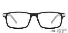 Load image into Gallery viewer, Black Rectangle Full Rim Unisex Eyeglasses by Lenskart Air-146845