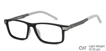 Load image into Gallery viewer, Black Rectangle Full Rim Unisex Eyeglasses by Lenskart Air-146845