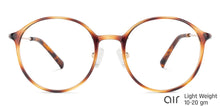 Load image into Gallery viewer, Brown Round Full Rim Medium Unisex Eyeglasses by Lenskart Air-146001