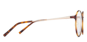 Brown Round Full Rim Medium Unisex Eyeglasses by Lenskart Air-146001