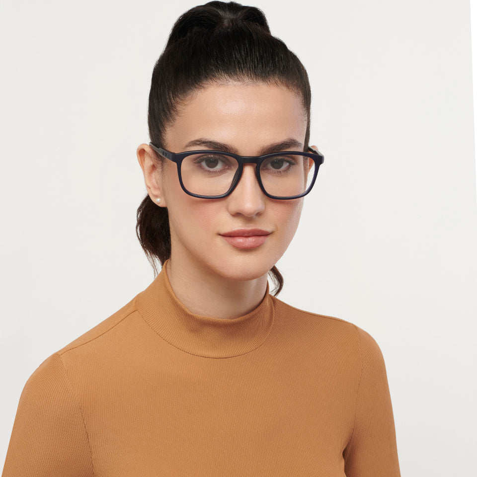 Blue Wayfarer Full Rim Unisex Eyeglasses by Lenskart Air LA-150172