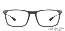 Load image into Gallery viewer, Grey Rectangle Full Rim Unisex Eyeglasses by Lenskart Air-146847