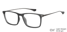 Load image into Gallery viewer, Grey Rectangle Full Rim Unisex Eyeglasses by Lenskart Air-146847