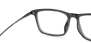 Grey Rectangle Full Rim Unisex Eyeglasses by Lenskart Air-146847