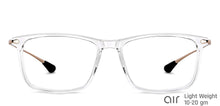 Load image into Gallery viewer, Transparent Rectangle Full Rim Unisex Eyeglasses by Lenskart Air-149306