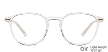 Load image into Gallery viewer, Transparent Rectangle Full Rim Wide Unisex Eyeglasses by Lenskart Air-146850