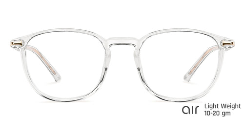 Transparent Rectangle Full Rim Wide Unisex Eyeglasses by Lenskart Air-146850