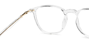 Transparent Rectangle Full Rim Wide Unisex Eyeglasses by Lenskart Air-146850