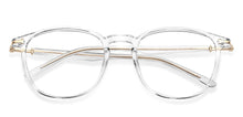 Load image into Gallery viewer, Transparent Rectangle Full Rim Wide Unisex Eyeglasses by Lenskart Air-146850