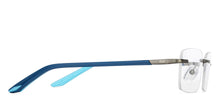 Load image into Gallery viewer, Blue Rectangle Rimless Unisex Eyeglasses by Lenskart Air-147821