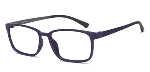 Blue Rectangle Full Rim Unisex Eyeglasses by Lenskart Air-201553