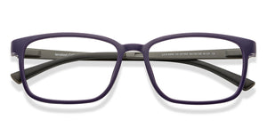 Blue Rectangle Full Rim Unisex Eyeglasses by Lenskart Air-201553