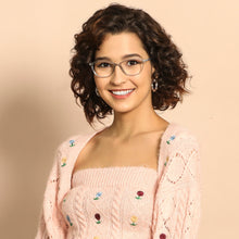 Load image into Gallery viewer, Grey Cat Eye Full Rim Women Eyeglasses by Lenskart Air Online-138299