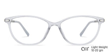 Load image into Gallery viewer, Grey Cat Eye Full Rim Women Eyeglasses by Lenskart Air Online-138299