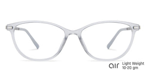 Grey Cat Eye Full Rim Women Eyeglasses by Lenskart Air Online-138299