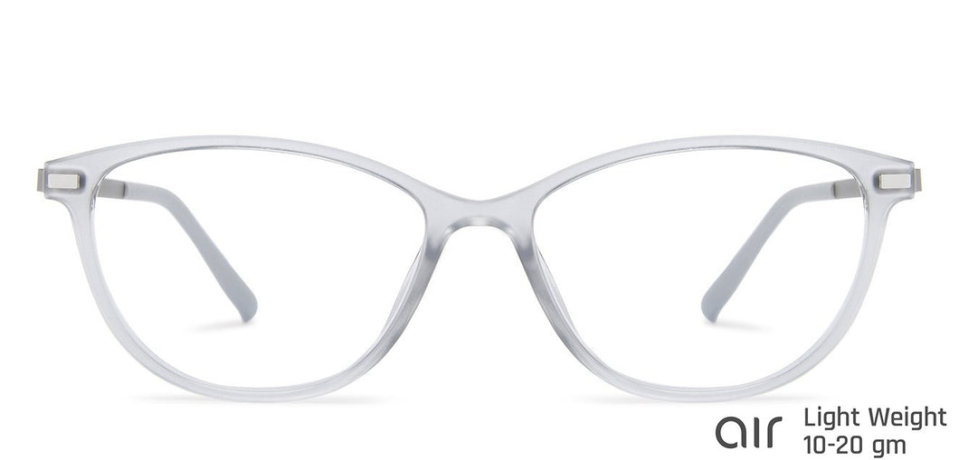 Grey Cat Eye Full Rim Women Eyeglasses by Lenskart Air Online-138299