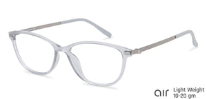 Grey Cat Eye Full Rim Women Eyeglasses by Lenskart Air Online-138299