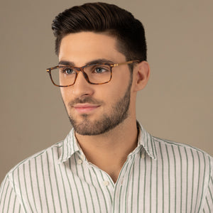 Brown Rectangle Full Rim Extra Wide Unisex Eyeglasses by Lenskart Air-145722