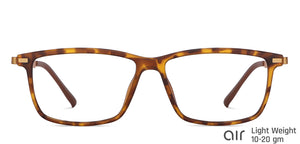 Brown Rectangle Full Rim Extra Wide Unisex Eyeglasses by Lenskart Air-145722