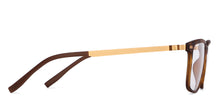 Load image into Gallery viewer, Brown Rectangle Full Rim Extra Wide Unisex Eyeglasses by Lenskart Air-145722