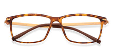Load image into Gallery viewer, Brown Rectangle Full Rim Extra Wide Unisex Eyeglasses by Lenskart Air-145722