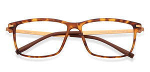 Brown Rectangle Full Rim Extra Wide Unisex Eyeglasses by Lenskart Air-145722