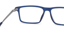 Load image into Gallery viewer, Blue Rectangle Full Rim Extra Narrow Unisex Eyeglasses by Lenskart Air-145725