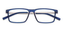 Load image into Gallery viewer, Blue Rectangle Full Rim Extra Narrow Unisex Eyeglasses by Lenskart Air-145725