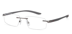 Grey Rectangle Rimless Unisex Eyeglasses by Lenskart Air Computer Glasses-147773