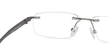 Load image into Gallery viewer, Grey Rectangle Rimless Unisex Eyeglasses by Lenskart Air LA-145726